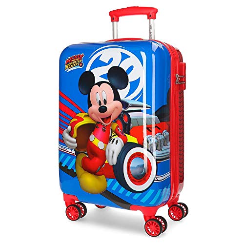 Disney World Mickey Maleta de cabina Multicolor 34x55x20 cms Rígida ABS Cierre combinación 37.4L 2,6Kgs 4 Ruedas dobles Equipaje de Mano