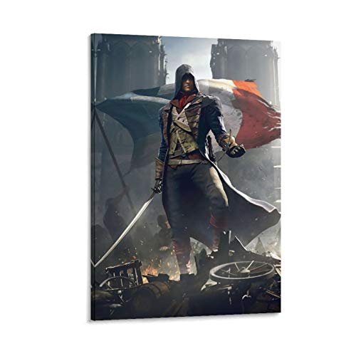 DRAGON VINES Assassin's Creed Unity Arno Victor Dorian - Lienzo decorativo para pared (50 x 75 cm)