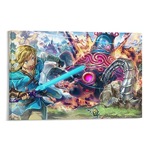 DRAGON VINES Póster de la leyenda de Zelda Link Kroger Seed Antiguo Guardian Battle Cool College Art para pared de 40 x 60 cm