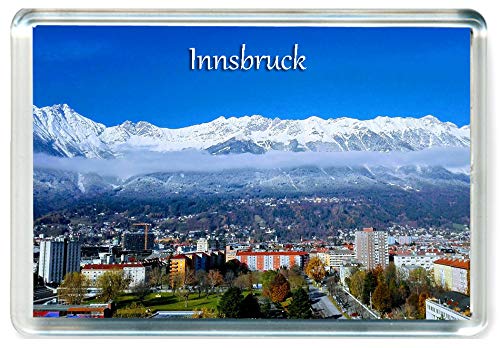 DreamGirl J208 Innsbruck Jumbo Imán para Nevera Austria Travel Fridge Magnet