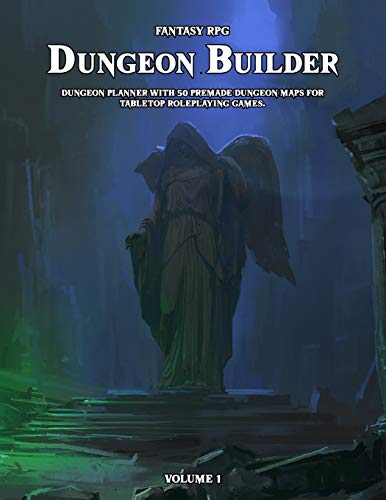 Dungeon Builder: Dungeon Maker with 50 Premade Dungeon Maps for Tabletop Roleplaying Games.: 1