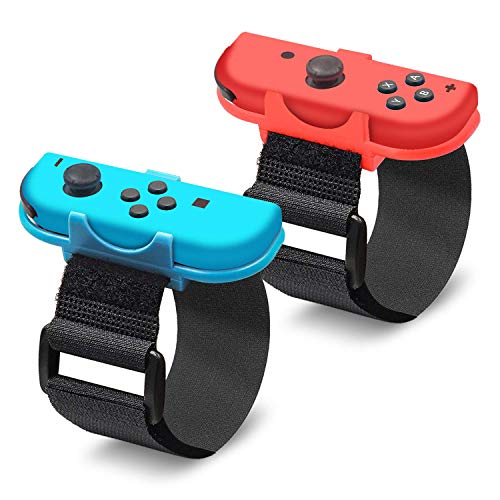 EEEKit Wrist Dance Band para Nintendo Switch Joy Cons Controller Game Just Dance 2020/2019, Correa elástica Ajustable para Joy-Cons, Paquete de 2 (Apto para muñeca de 3.15-7.5 Pulgadas)