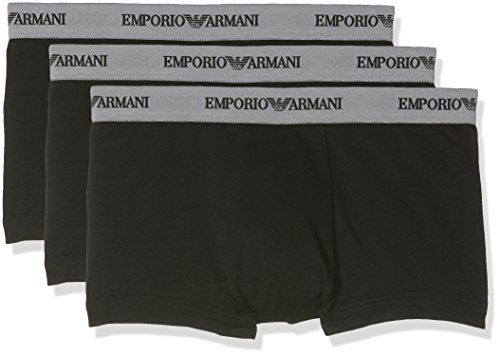 Emporio Armani Underwear 111357CC717 - Calzoncillos Para Hombre, Negro (NERO 00120), talla del fabricante: M, paquete de 3