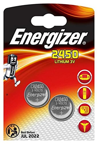 Energizer CR2450 - Lote de 4 pilas (2 blíster de 2 unidades, 3 V)