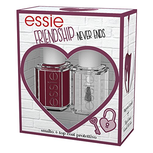Essie Colección Edición Limitada San Valentín, Kit Idea regalo con esmalte para uñas Essie Angora Cardi y Top Coat Essie Good To Go