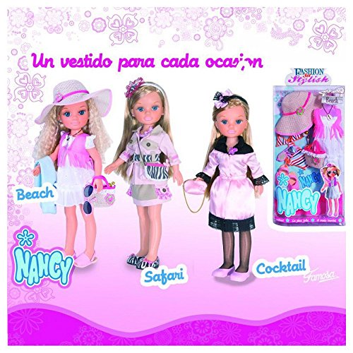 Famosa - Nancy - 700005410 - Muñeca accesorios - juego de ropa de lujo - vestido de noche + accesorios