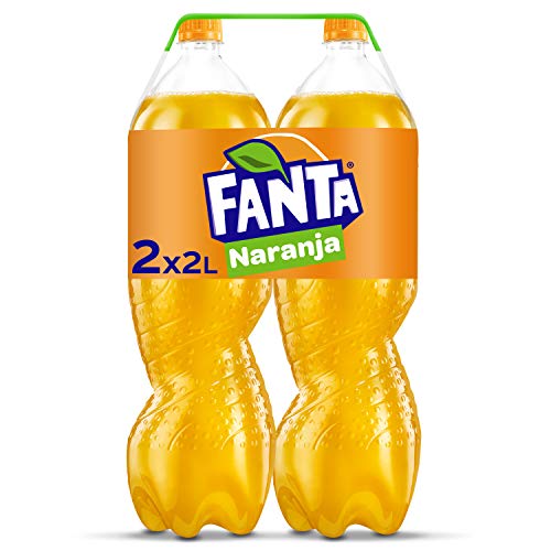 Fanta Naranja - Refresco con 8% de zumo de naranja Bajo en calorías - Pack 2 botellas 2L