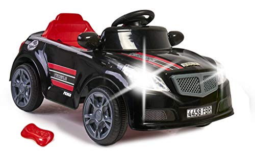 Feber- Twinkle Black CE Twincle Car R/C, Coche eléctrico con Radio Control, niñas de 3 a 6 años (Famosa 800012740)