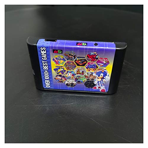 Flowing CHENZHEN El máximo 1000 en 1 Cartucho de Juego Edmd Remix MD Fit para EE. UU. / Japonés/Europeo Sega Genesis MEGADRIVE Consola (Color : EDMDGame with 8GB)