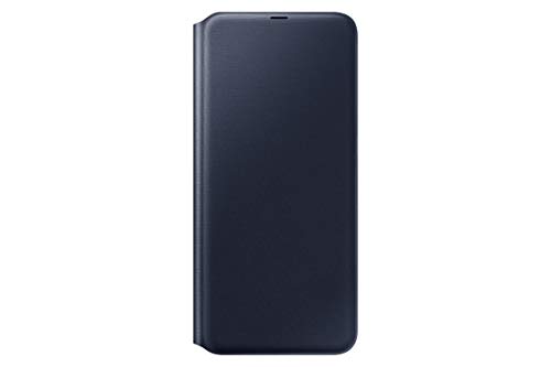 Funda billetera Samsung para Samsung Galaxy A70, Funda protectora plegable con funda para smartphone - Duradera con ranura para tarjeta para guardar sus tarjetas de crédito - Negro