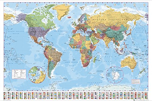 GB Eye, Mapa del Mundo, 2015, Poster Gigante