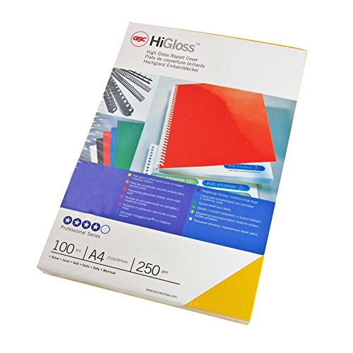 GBC CE020071 - Caja de 100 portadas, A4, 250 g, color blanco