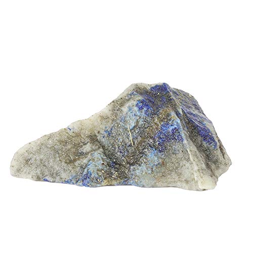 GEMHUB Lapislázuli certificado natural áspero de 52,50 quilates de piedras preciosas sueltas para envolver y envolver alambre FE-160