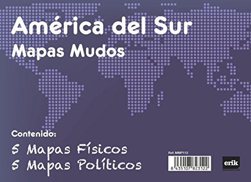 Grupo Erik Editores Pack 10 Mapas Mudos America Del Sur Politica Fisica