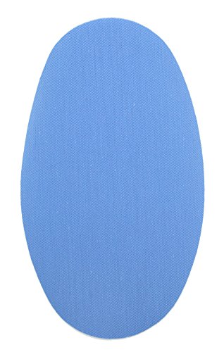 Haberdashery Online 6 rodilleras color Celeste termoadhesivas de plancha. Coderas para proteger tu ropa y reparación de pantalones, chaquetas, jerseys, camisas. 16 x 10 cm. RP3