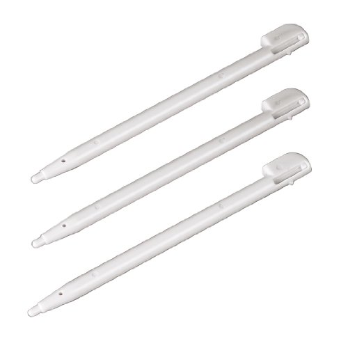 Hama - Stylus Pen para Nintendo DS Lite, 3 pcs./Set, White, Blanco