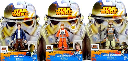 Hasbro Star Wars - Juego de dardos con Han Solo, Luke Skywalker X-Wing Pilot y Lando Calrissian