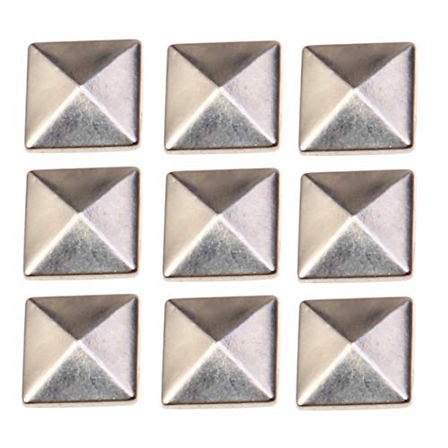 Healifty 100 piezas tachuelas planas remaches de cuero tachuelas pegamento en tachuelas para bolsos artesanales ropa cinturón zapatos plata