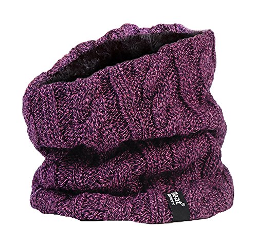 HEAT HOLDERS - Termal del invierno de las mujeres del calentador del cuello - 3,5 TOG - Un tamaño (púrpura)