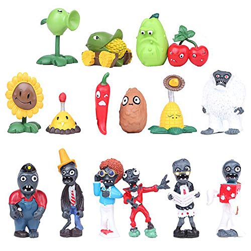 Honeytoy Plants vs Zombies Serie de Juguetes Show de Personajes Serie de Juguetes PVC Toys (A)