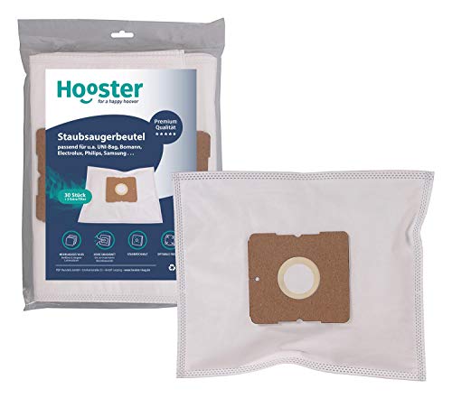 Hooster Hossi's Wholsale - Lote de 30 bolsas para aspiradora Menalux 1900/1900/0 (DCT 120/CT 218) con filtro adicional