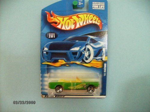 Hot Wheels 65 Mustang 2000 Collector #201,, 'Classic Rock' on Trunk, 1:64 Scale by Mattel
