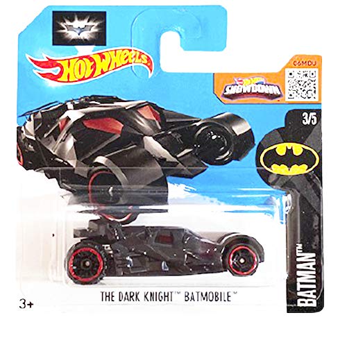 Hot Wheels The Dark Knight Batmobile 3/5 2016 (228/250) Short Card (Negro)