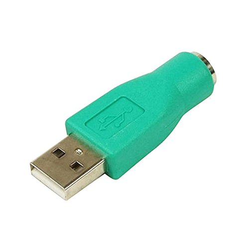 Huimai 10pcs/Lot Verde USB 2.0 Macho a Hembra Adaptador convertidor PS2 para Teclado y Ratón