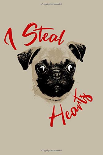 I Steal Hearts Pug Owner Notebook: Are you a pug owner or do you love all breeds of dogs? This I steal hearts cute pug design makes a perfect notebook for any pug lover.