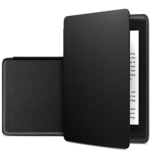 IVSO Funda Carcasa para Nuevo Kindle (10th Generation, 2019), Slim PU Protectora Carcasa Cover para Nuevo Kindle E-Reader (10ª generación, versión 2019), Black