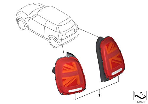 Juego de retroajuste original de Mini faros traseros Facelift Union Jack para MINI F55, F56 y F57