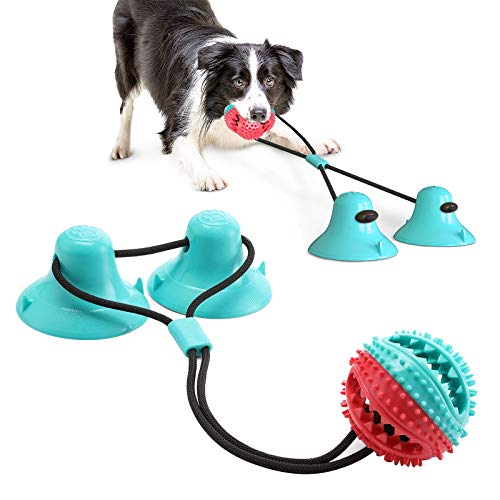 Juguetes Para Perros, Dog Chew Toy, Juguete de cuerda para perros con ventosas dobles, Adecuado para masticadores agresivos y cepillos de dientes, Adecuado para perros pequeños y grandes