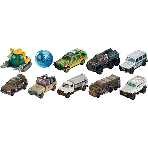 Jurassic World - Surtido vehículos Matchbox (Mattel FMW90), modelos surtidos