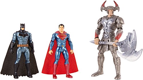 Justice League - Pack de 3 muñecos Batman, Superman y Steppenwolf (Mattel FGG57)