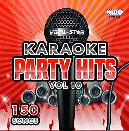 Karaoke Party Hits Vol 10 CDG CD+G Disc Set - 150 Songs on 8 Discs Including The Best Ever Karaoke Tracks Of All Time (The Greatest Showman ,Ariana Grande, Lady Gaga, Sam Smith, Oasis & much more