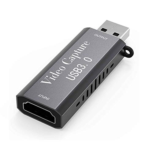 KDR más reciente tarjeta de captura de vídeo, HDMI tarjeta de captura de vídeo, 4K HDMI a USB 3.0 dispositivo de captura de juegos para Windows Android Mac