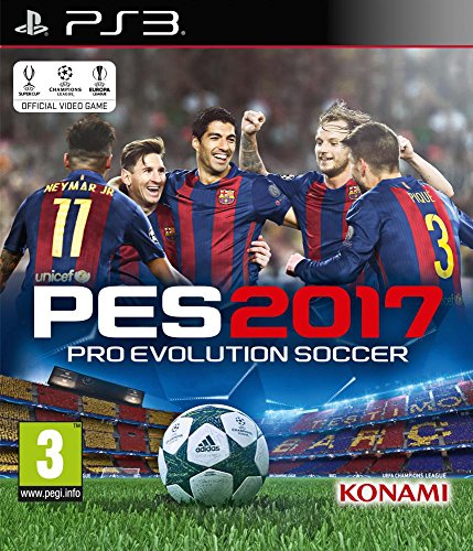 Konami Pro Evolution Soccer 2017, PS3 Básico PlayStation 3 Inglés vídeo - Juego (PS3, PlayStation 3, Deportes, Modo multijugador, E (para todos))