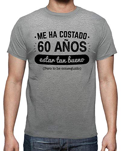 latostadora - Camiseta 60 Anos para para Hombre Gris vigoré XL