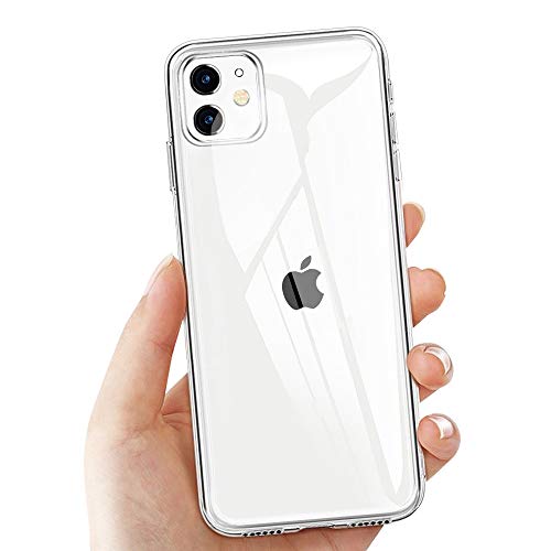 laxikoo Funda para iPhone 11, Transparente Carcasa iPhone 11 Ultra-Delgado [Anti-Choque] [Anti-arañazos] Silicona Suave TPU Gel Bumper Protectora Case Cover para iPhone 11 de 6.1 Pulgada (2019)