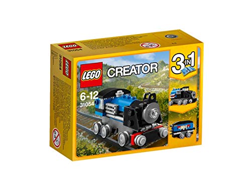 LEGO Creator - Expreso Azul, Juguete de Construcción de Trenes de Seis Ruedas y Locomotora (31054)