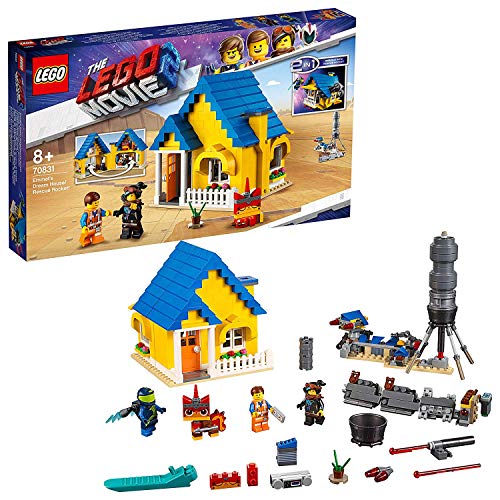 LEGO La LEGO Película 2 - Casa de los Sueños/Cohete de Rescate de Emmet, juguete creativo de construcción 2 en 1 con personajes de la película (70831) , color/modelo surtido