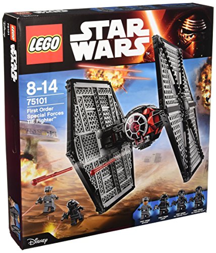 LEGO Star Wars - Pack de 4 minifiguras 2 First Order TIE Fighter Pilots, First Order Officer, First Order Crew (75101) , Modelos/colores Surtidos, 1 Unidad