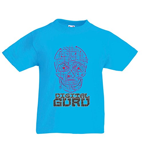 lepni.me Camiseta para Niño/Niña El gurú Digital - Ideas de Regalos de tecnología, computadora, Programador o Jugador (9-11 Years Azul Claro Multicolor)