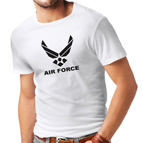 lepni.me Camisetas Hombre United States Air Force (USAF) - U. S. Army, USA Armed Forces (XX-Large Blanco Negro)