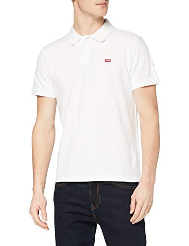 Levi's Housemark Polo, Camiseta para Hombre, Blanco (C00987 BRIGHT WHITE X 1), Small
