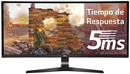 LG 34UC89G-B - Monitor Gaming UltraWide FHD de 86,7 cm (34") con Panel IPS (2560 x 1080 píxeles, 21:9, 1 ms con MBR, 144Hz, 300 cd/m², 1000:1, sRGB >99%) Color Negro