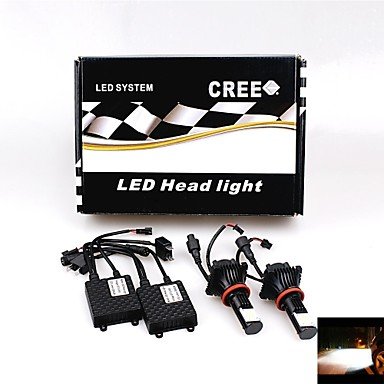 LLSai universel voiture / camion h16 (h11) 2800lm 50w LED Cree phare phare 6000k blanc