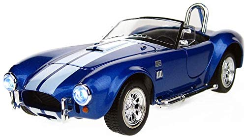 LLZYZJ Escala de fundición a presión de aleación de Juguete 01:32 Shelby Cobra 427 Simulación Adornos Colección Coche de Deportes de 15x6.5x5cm joyería (Color : Blue, Size : One Size)