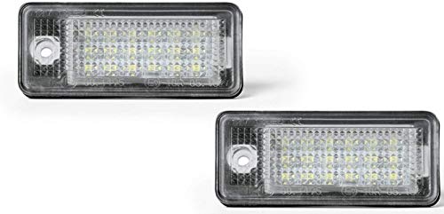 Luz LED para matrícula compatible con A3/S3,A4/S4/RS4,A5,A6/C6,A8/S8,Q7 con resistencia Canbus incorporada