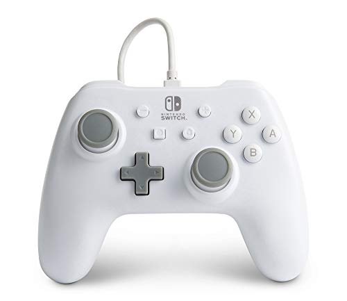 Mando con cable PowerA para Nintendo Switch: Blanco